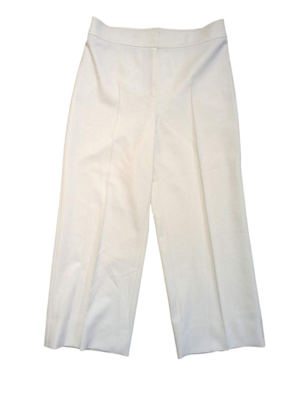 Akris Punto Cream Kick Flare Crop Trousers Size 10 - Picture 6 of 16